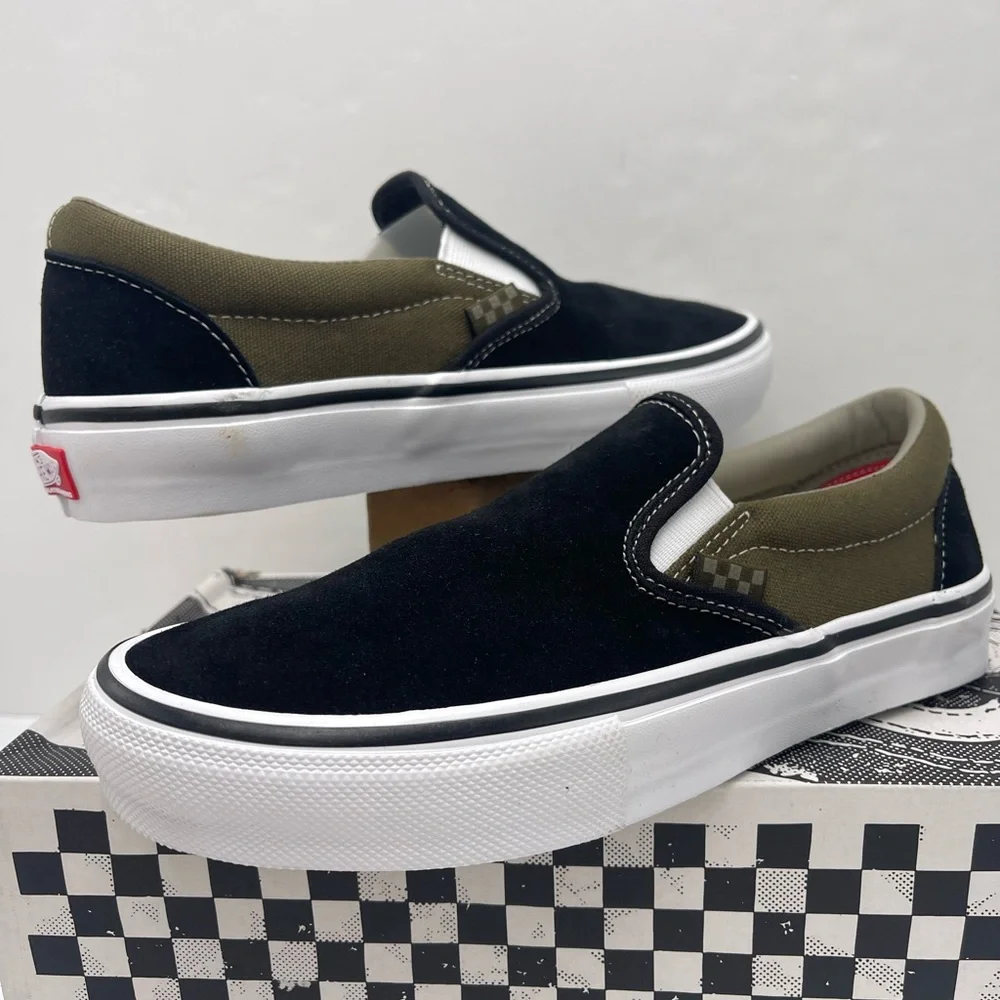 Vans WMNS Skate Slip-On
Black Olive Sneakers 
VN0A5FCAB1V - Picture 9 of 16